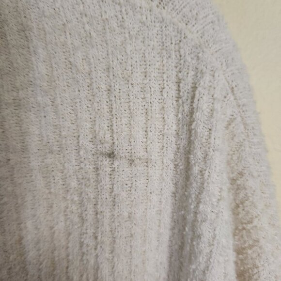 Free People Look Sharp Ivory Cowl Neck Sweater Size L - Picture 6 of 9